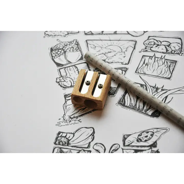 Wooden Pencil Sharpener & Double Sharpener